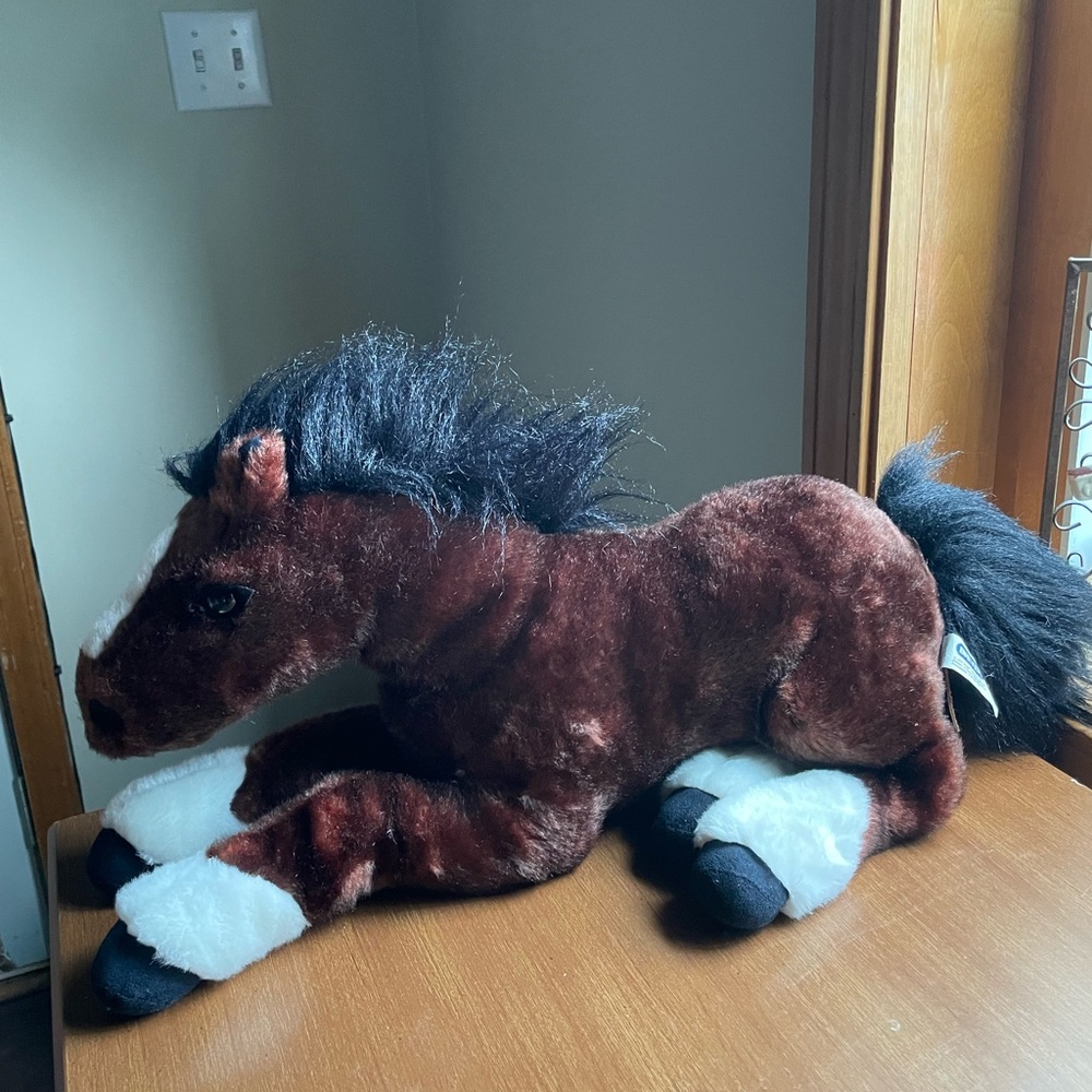 Breyer Realistic Horse Plush Brown Stuffed Animal 19”